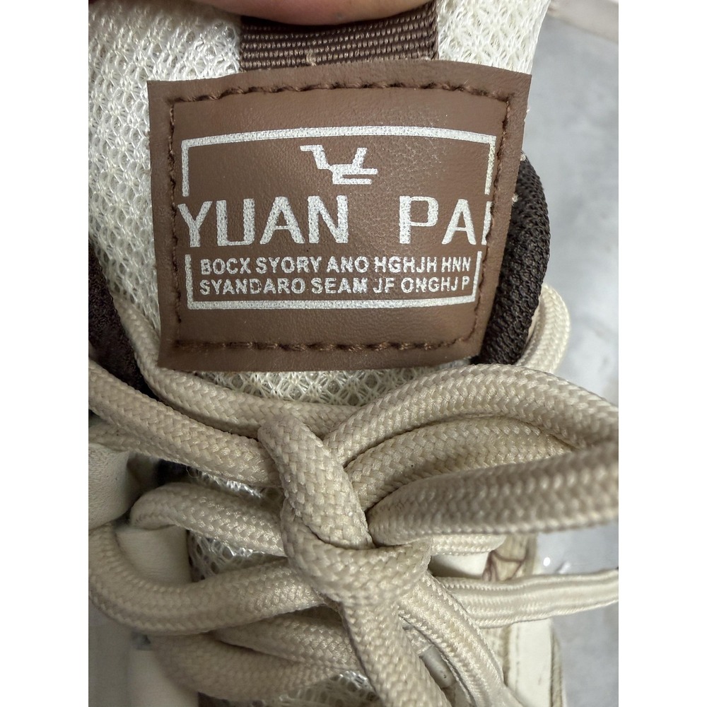 Yuan Pai Shoes Mens Size 6.5 Beige Brown Social Man Casual Low Top Sneakers‎ - Picture 11 of 15